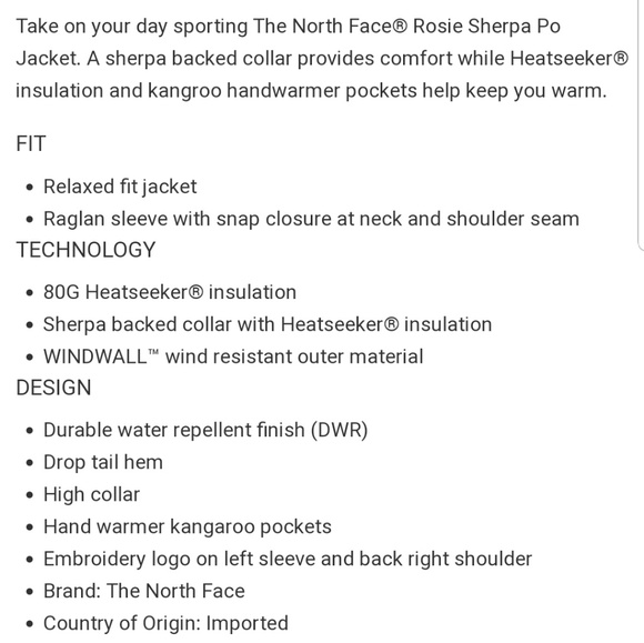 the north face women's rosie sherpa po jacket